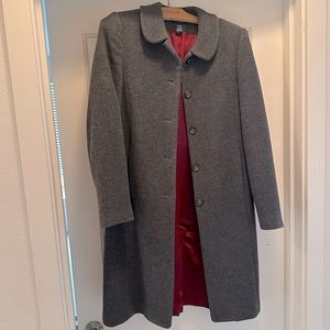Ann Taylor Grey mid-length peacoat